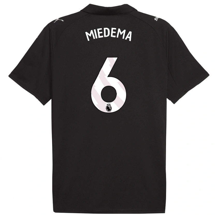 Danxen Dámské Vivianne Miedema #6 Černá Bílá Daleko Hráčské Dresy 2025/26 Dres