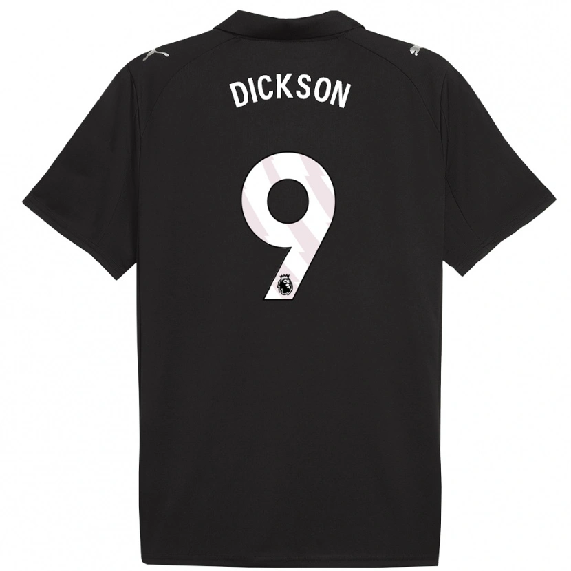 Danxen Dámské Will Dickson #9 Černá Bílá Daleko Hráčské Dresy 2025/26 Dres