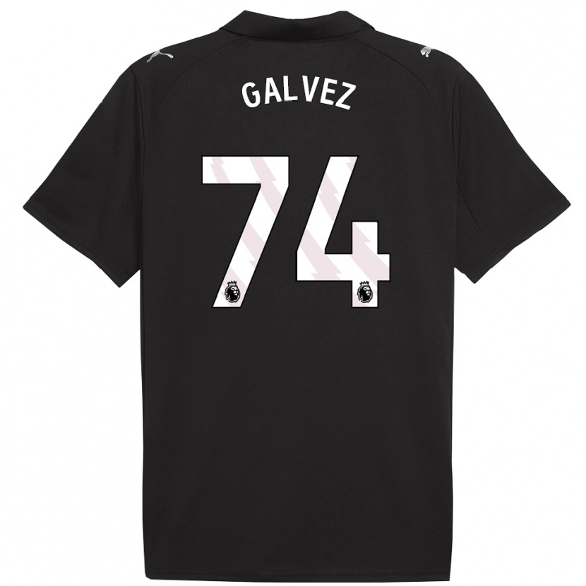 Danxen Dámské Tomas Galvez #74 Černá Bílá Daleko Hráčské Dresy 2025/26 Dres