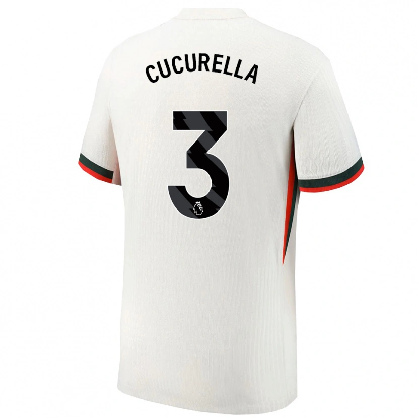 Danxen Dámské Marc Cucurella #3 Bílá Zelená Daleko Hráčské Dresy 2025/26 Dres