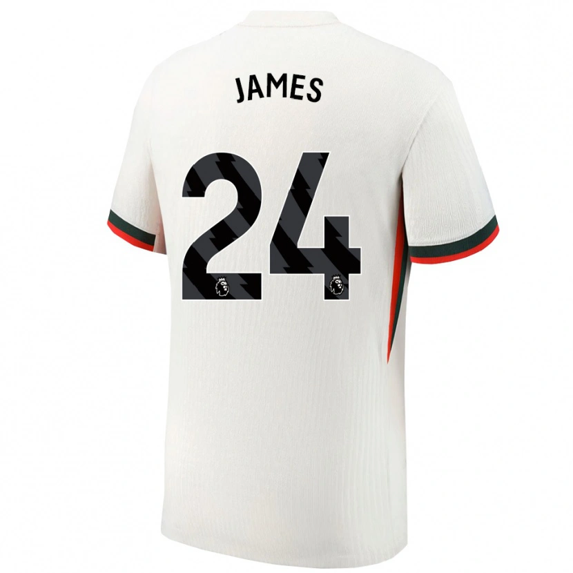 Danxen Dámské Reece James #24 Bílá Zelená Daleko Hráčské Dresy 2025/26 Dres