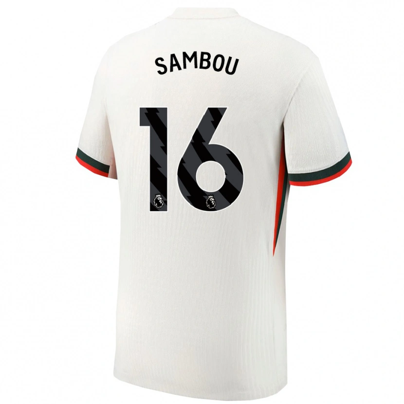 Danxen Dámské Gabriel Sambou #16 Bílá Zelená Daleko Hráčské Dresy 2025/26 Dres