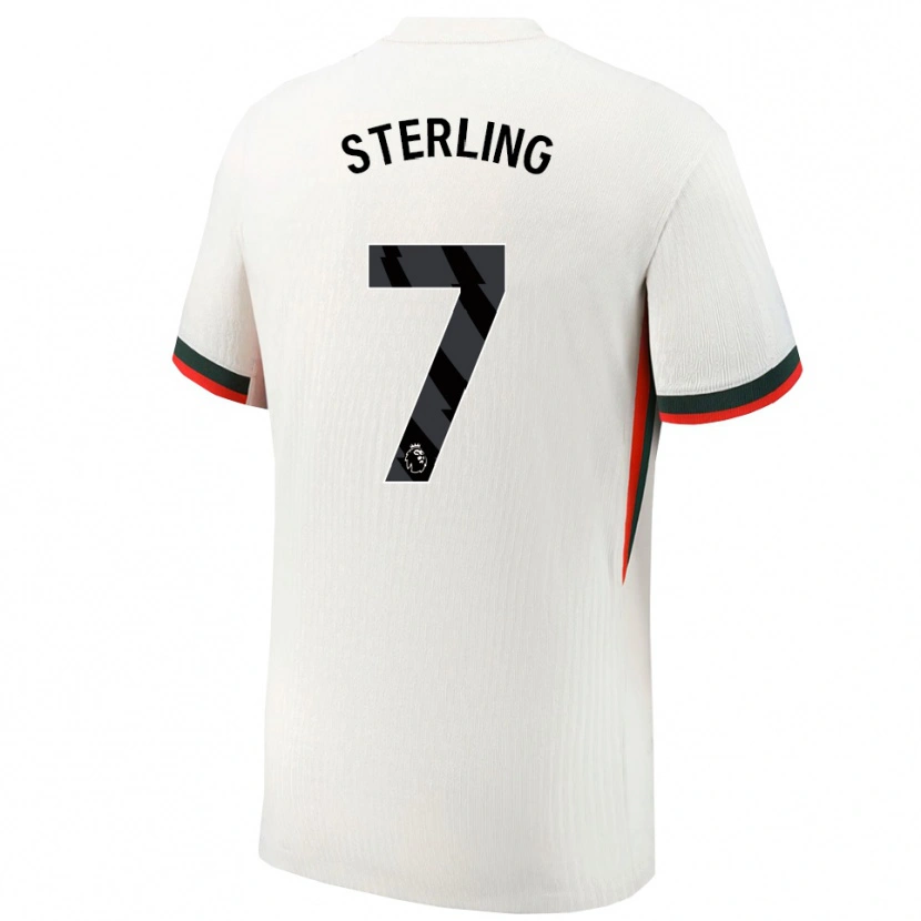 Danxen Dámské Raheem Sterling #7 Bílá Zelená Daleko Hráčské Dresy 2025/26 Dres
