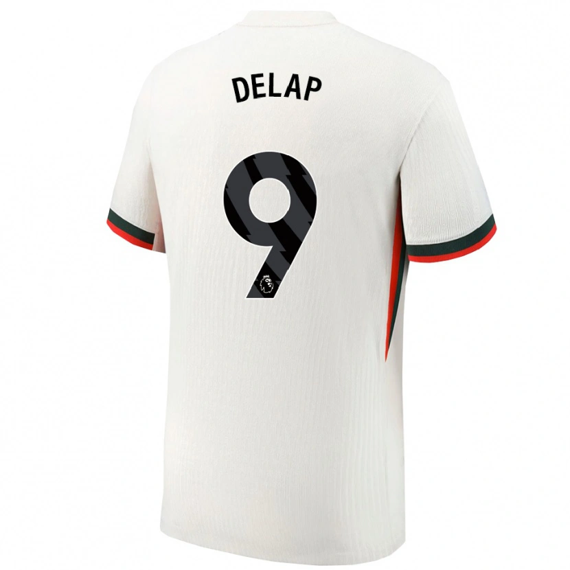 Danxen Dámské Liam Delap #9 Bílá Zelená Daleko Hráčské Dresy 2025/26 Dres