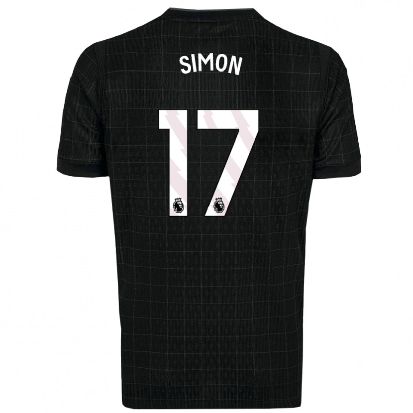 Danxen Dámské Kyah Simon #17 Černá Šedá Daleko Hráčské Dresy 2025/26 Dres