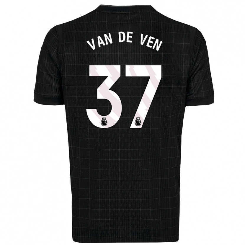 Danxen Dámské Micky Van De Ven #37 Černá Šedá Daleko Hráčské Dresy 2025/26 Dres