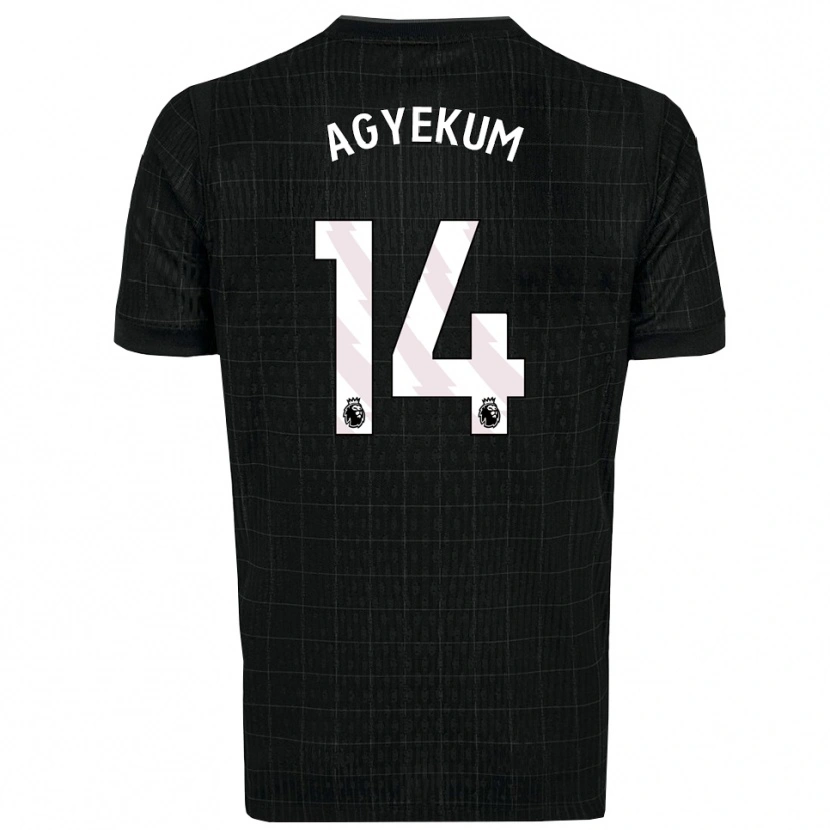 Danxen Dámské Ezra Agyekum #14 Černá Šedá Daleko Hráčské Dresy 2025/26 Dres