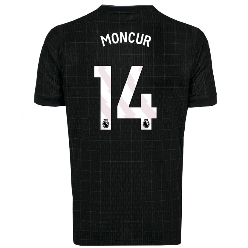 Danxen Dámské Ronny Moncur #14 Černá Šedá Daleko Hráčské Dresy 2025/26 Dres
