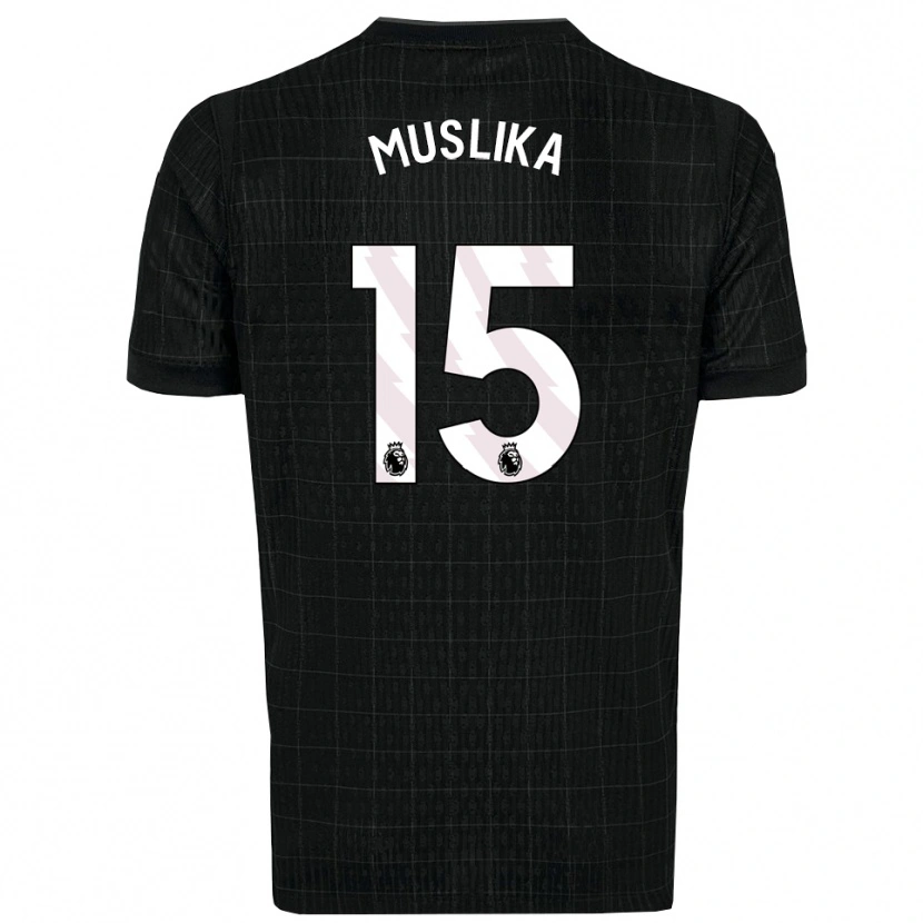 Danxen Dámské Armend Muslika #15 Černá Šedá Daleko Hráčské Dresy 2025/26 Dres