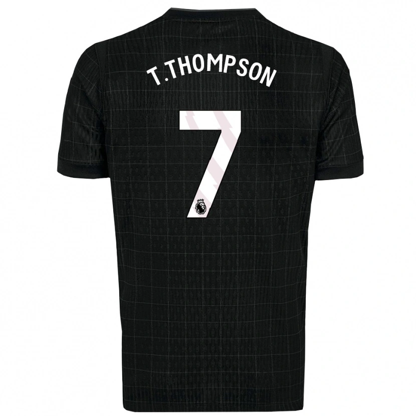 Danxen Dámské Tynan Thompson #7 Černá Šedá Daleko Hráčské Dresy 2025/26 Dres