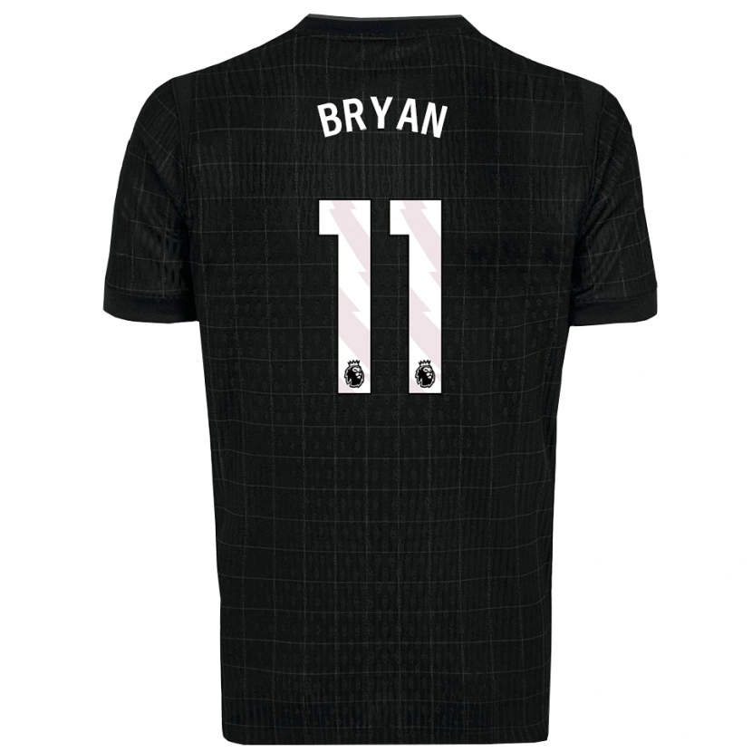 Danxen Dámské Bryan Gil #11 Černá Šedá Daleko Hráčské Dresy 2025/26 Dres