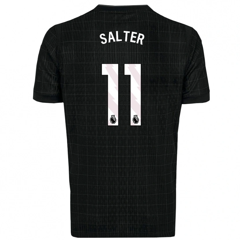 Danxen Dámské Oliver Salter #11 Černá Šedá Daleko Hráčské Dresy 2025/26 Dres