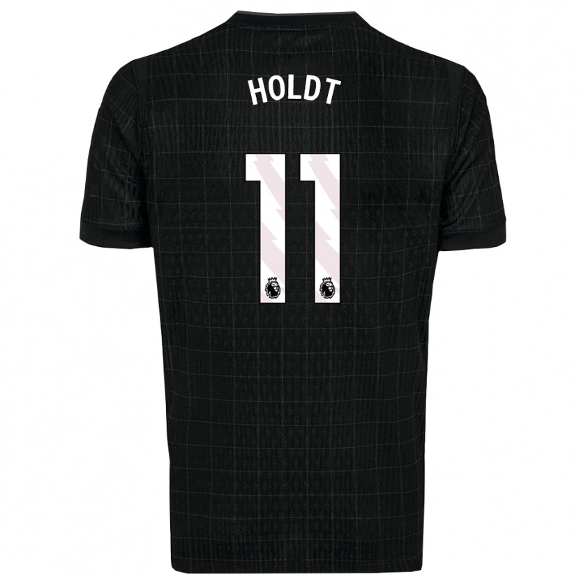 Danxen Dámské Olivia Holdt #11 Černá Šedá Daleko Hráčské Dresy 2025/26 Dres