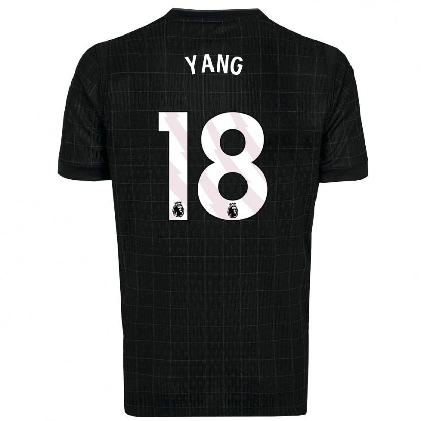 Danxen Dámské Min-Hyeok Yang #18 Černá Šedá Daleko Hráčské Dresy 2025/26 Dres
