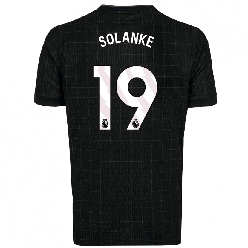 Danxen Dámské Dominic Solanke #19 Černá Šedá Daleko Hráčské Dresy 2025/26 Dres