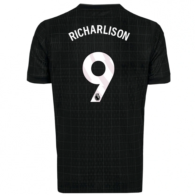 Danxen Dámské Richarlison #9 Černá Šedá Daleko Hráčské Dresy 2025/26 Dres