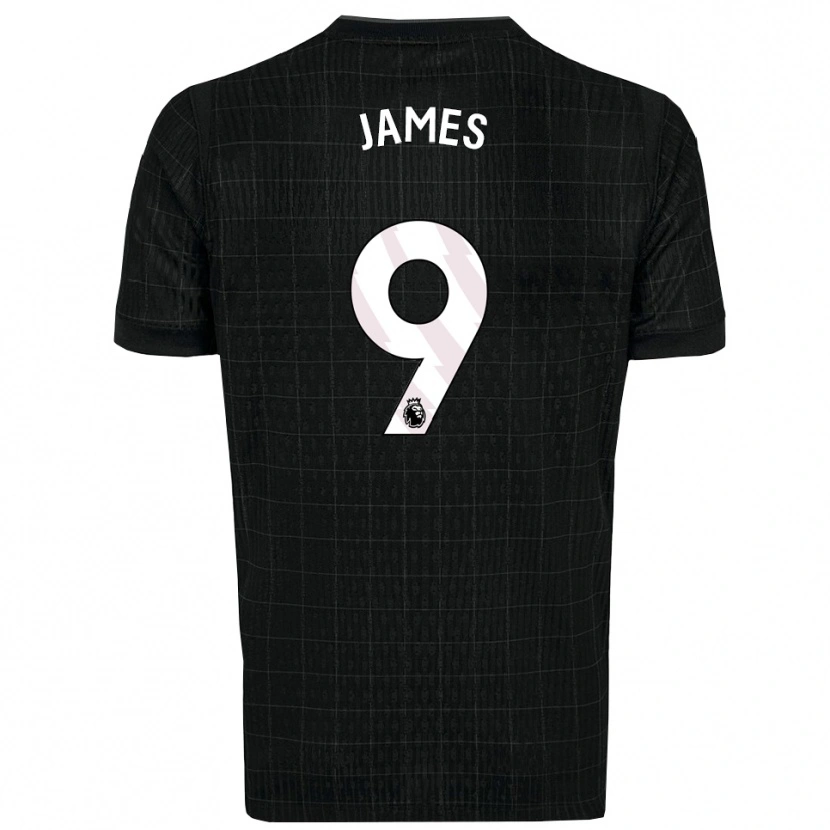 Danxen Dámské Herbie James #9 Černá Šedá Daleko Hráčské Dresy 2025/26 Dres