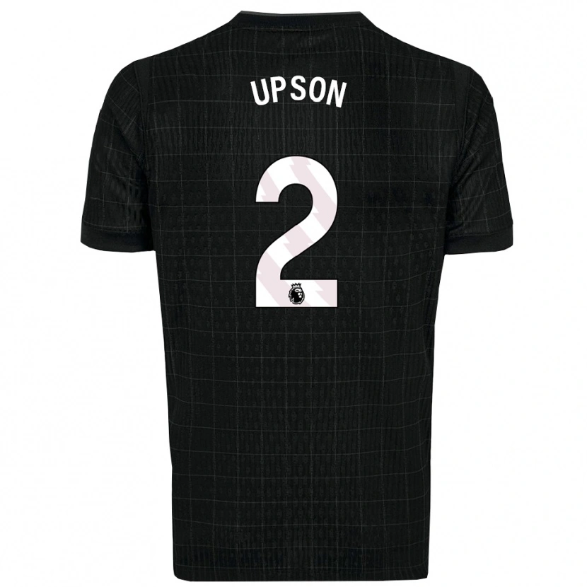 Danxen Dámské Elijah Upson #2 Černá Šedá Daleko Hráčské Dresy 2025/26 Dres