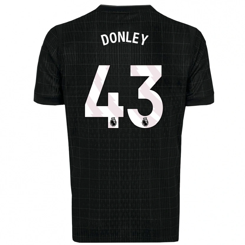 Danxen Dámské Jamie Donley #43 Černá Šedá Daleko Hráčské Dresy 2025/26 Dres