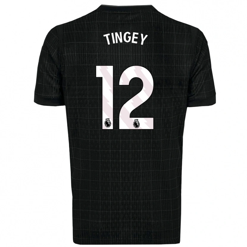 Danxen Dámské Tyler Tingey #12 Černá Šedá Daleko Hráčské Dresy 2025/26 Dres