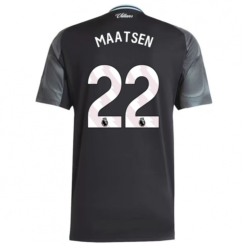 Danxen Dámské Ian Maatsen #22 Černá Nebesky Modrá Daleko Hráčské Dresy 2025/26 Dres