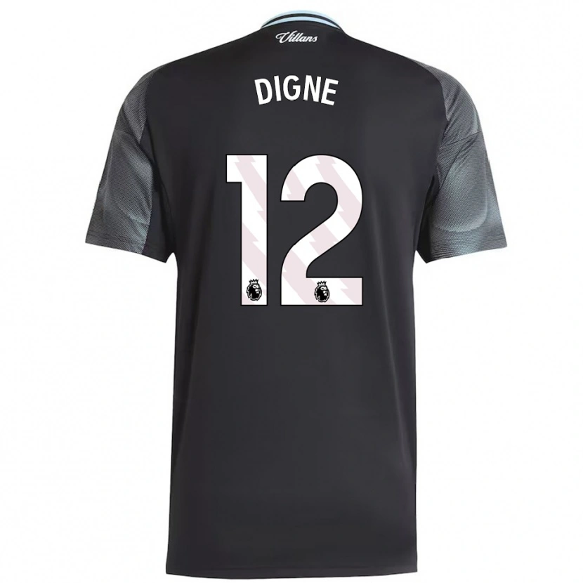 Danxen Dámské Lucas Digne #12 Černá Nebesky Modrá Daleko Hráčské Dresy 2025/26 Dres