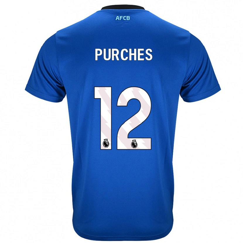 Danxen Dámské Ben Purches #12 Modrá Černá Daleko Hráčské Dresy 2025/26 Dres
