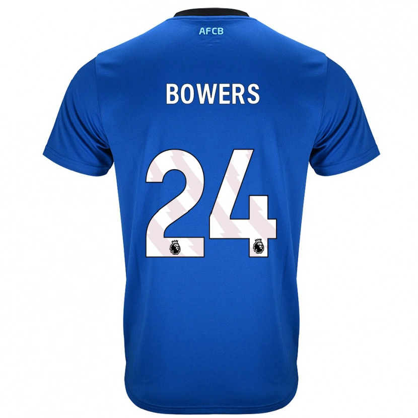 Danxen Dámské Kelci Bowers #24 Modrá Černá Daleko Hráčské Dresy 2025/26 Dres