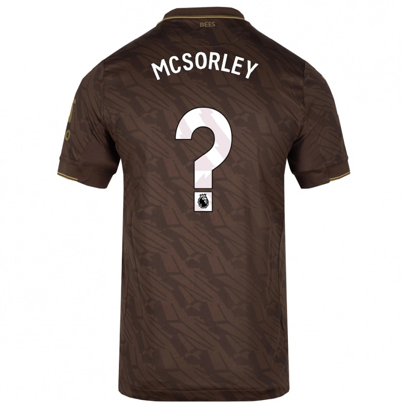 Danxen Dámské Michael Mcsorley #0 Hnědá Zlatá Daleko Hráčské Dresy 2025/26 Dres