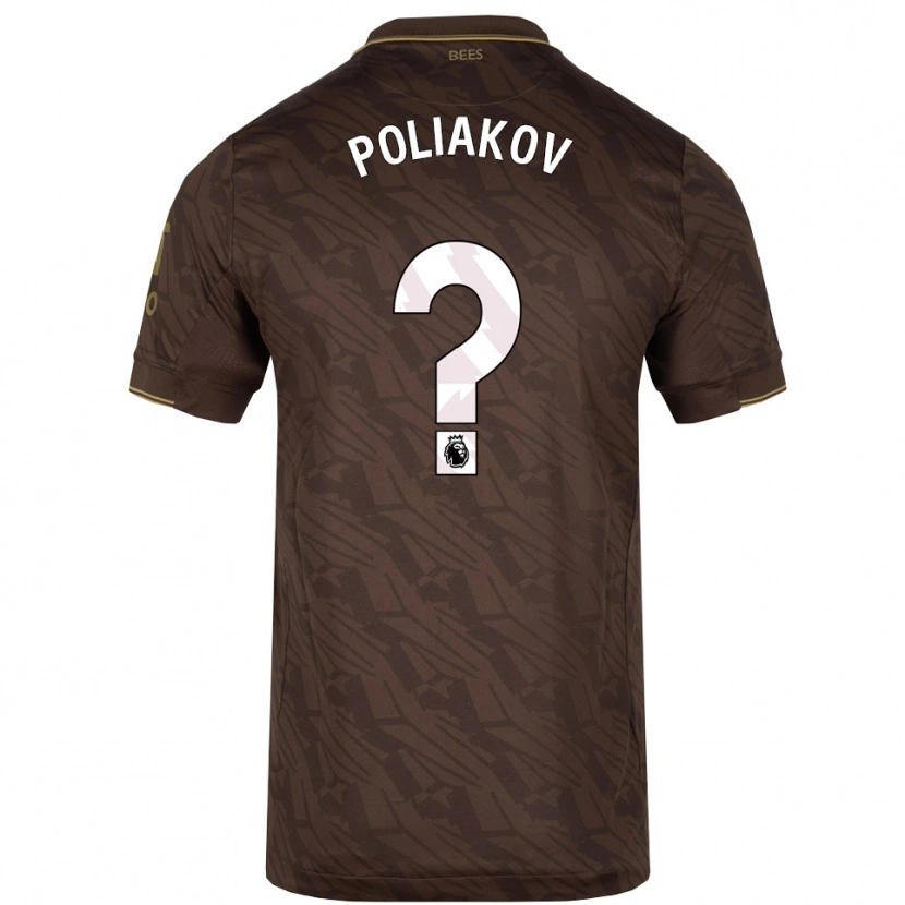 Danxen Dámské Adam Poliakov #0 Hnědá Zlatá Daleko Hráčské Dresy 2025/26 Dres