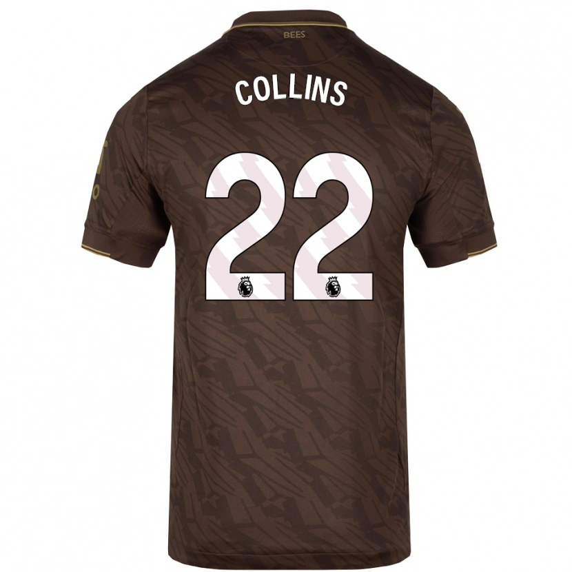 Danxen Dámské Nathan Collins #22 Hnědá Zlatá Daleko Hráčské Dresy 2025/26 Dres