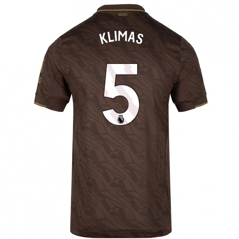 Danxen Dámské Matas Klimas #5 Hnědá Zlatá Daleko Hráčské Dresy 2025/26 Dres
