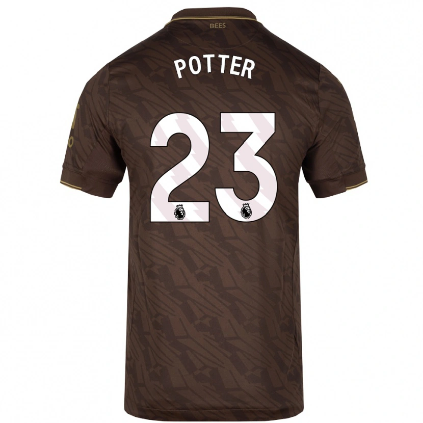 Danxen Dámské Lucy Potter #23 Hnědá Zlatá Daleko Hráčské Dresy 2025/26 Dres