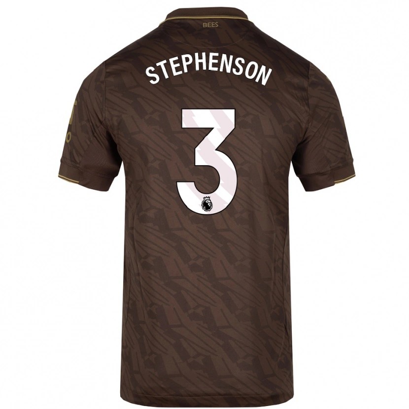 Danxen Dámské Joshua Stephenson #3 Hnědá Zlatá Daleko Hráčské Dresy 2025/26 Dres