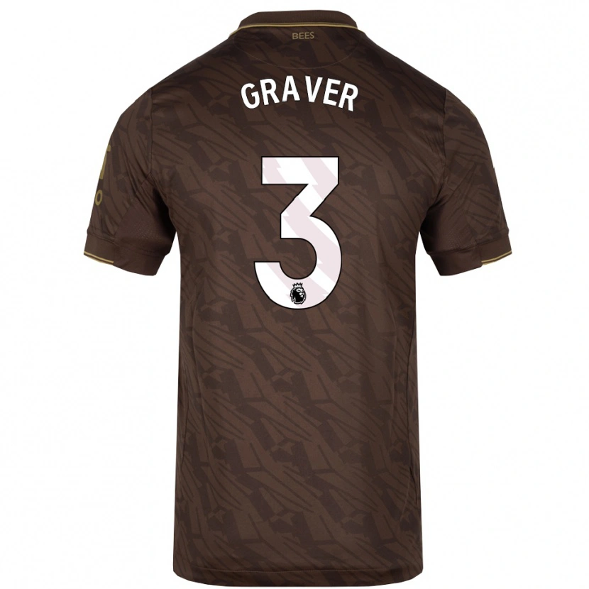 Danxen Dámské Regan Graver #3 Hnědá Zlatá Daleko Hráčské Dresy 2025/26 Dres