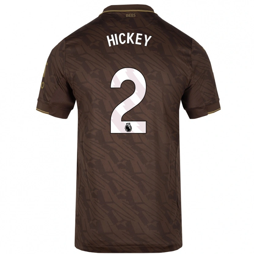 Danxen Dámské Aaron Hickey #2 Hnědá Zlatá Daleko Hráčské Dresy 2025/26 Dres