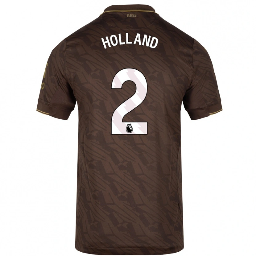 Danxen Dámské Isaac Holland #2 Hnědá Zlatá Daleko Hráčské Dresy 2025/26 Dres