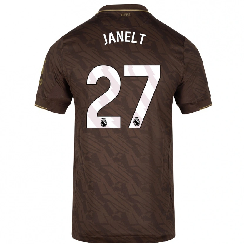 Danxen Dámské Vitaly Janelt #27 Hnědá Zlatá Daleko Hráčské Dresy 2025/26 Dres