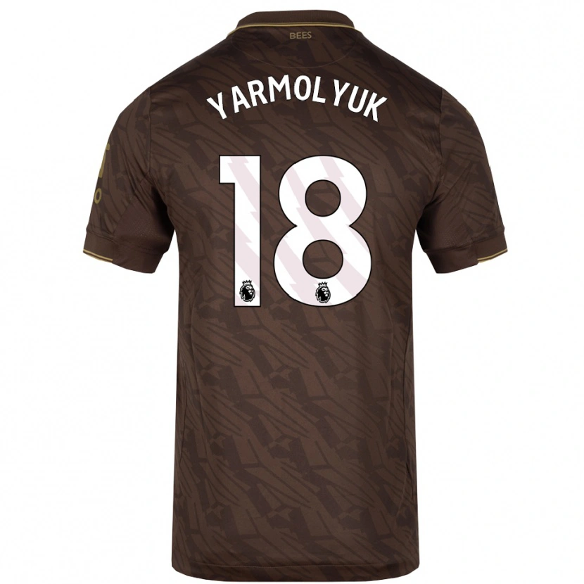 Danxen Dámské Yegor Yarmolyuk #18 Hnědá Zlatá Daleko Hráčské Dresy 2025/26 Dres