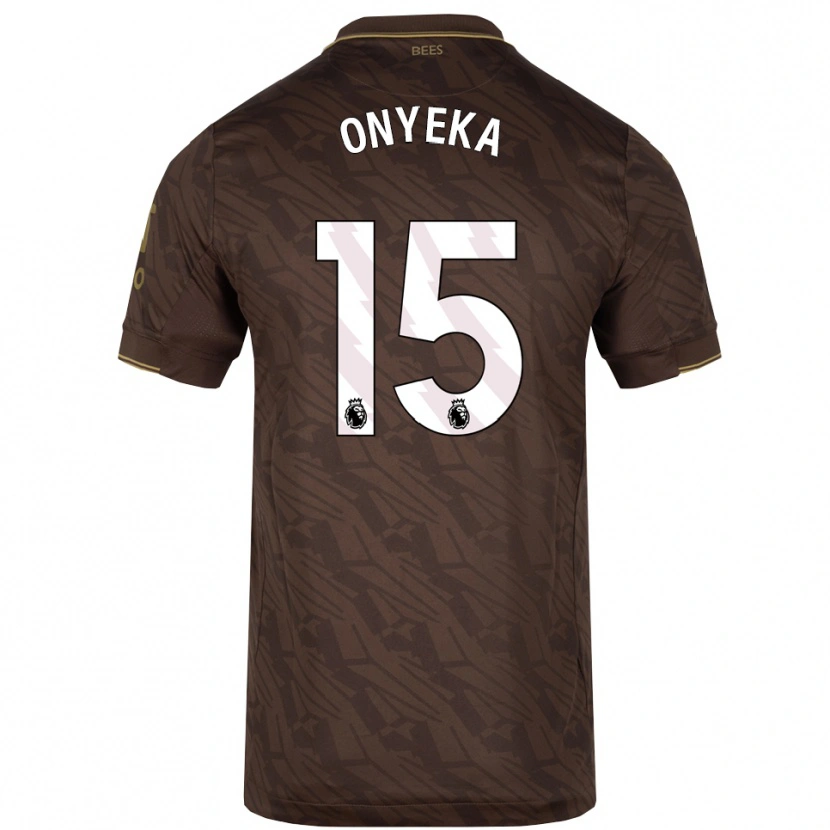 Danxen Dámské Frank Onyeka #15 Hnědá Zlatá Daleko Hráčské Dresy 2025/26 Dres