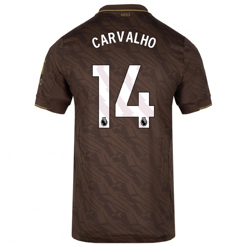 Danxen Dámské Fábio Carvalho #14 Hnědá Zlatá Daleko Hráčské Dresy 2025/26 Dres