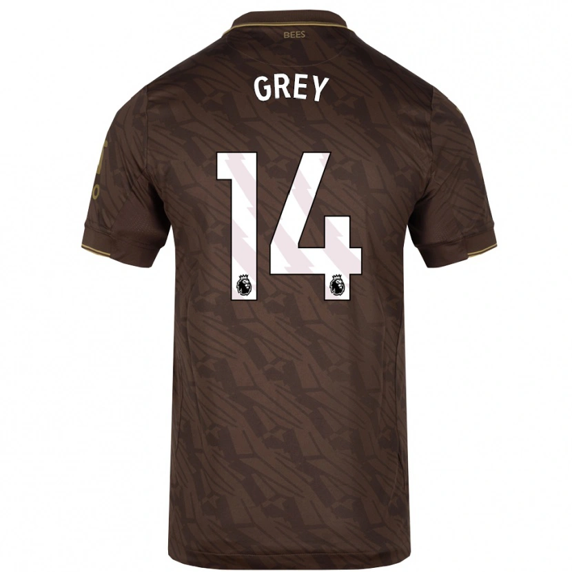 Danxen Dámské Andre Grey #14 Hnědá Zlatá Daleko Hráčské Dresy 2025/26 Dres
