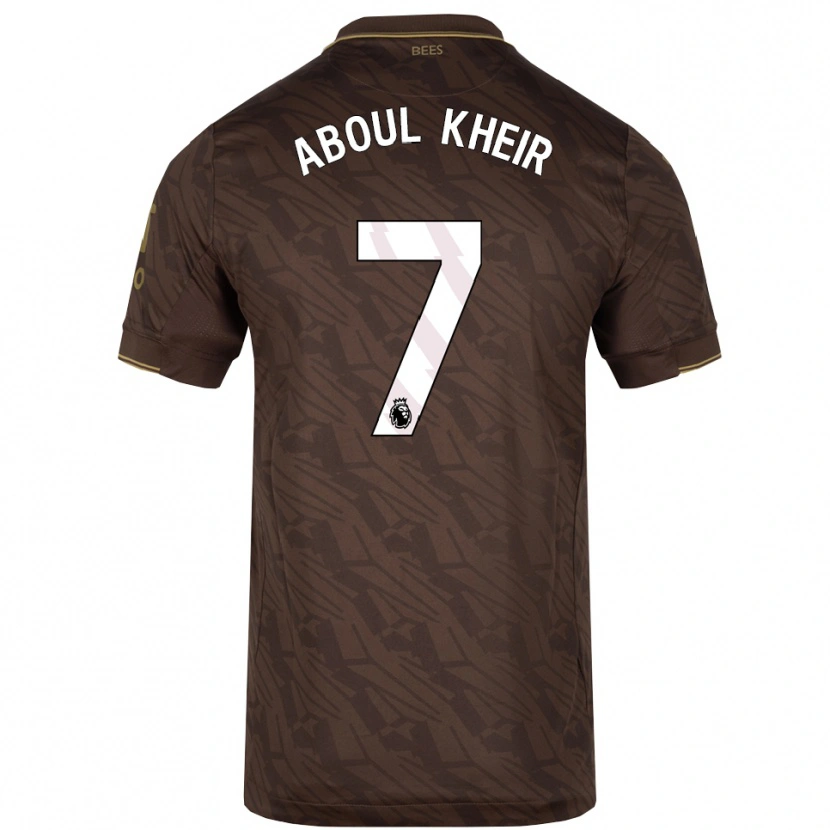 Danxen Dámské Nour Aboul Kheir #7 Hnědá Zlatá Daleko Hráčské Dresy 2025/26 Dres