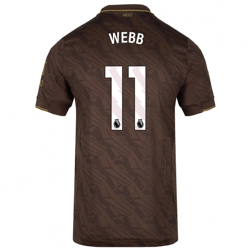 Danxen Dámské Chloe Webb #11 Hnědá Zlatá Daleko Hráčské Dresy 2025/26 Dres