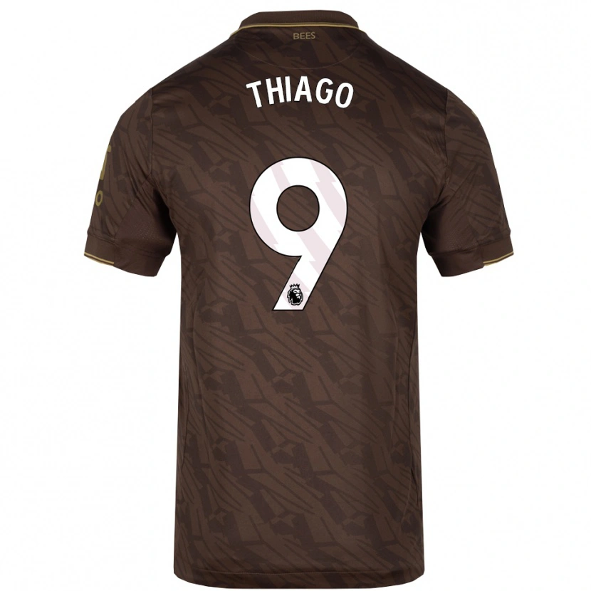 Danxen Dámské Igor Thiago #9 Hnědá Zlatá Daleko Hráčské Dresy 2025/26 Dres