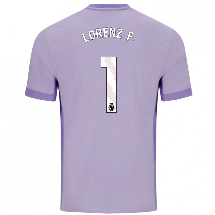 Danxen Dámské Lorenz Ferdinand #1 Taro Fialová Bílá Daleko Hráčské Dresy 2025/26 Dres
