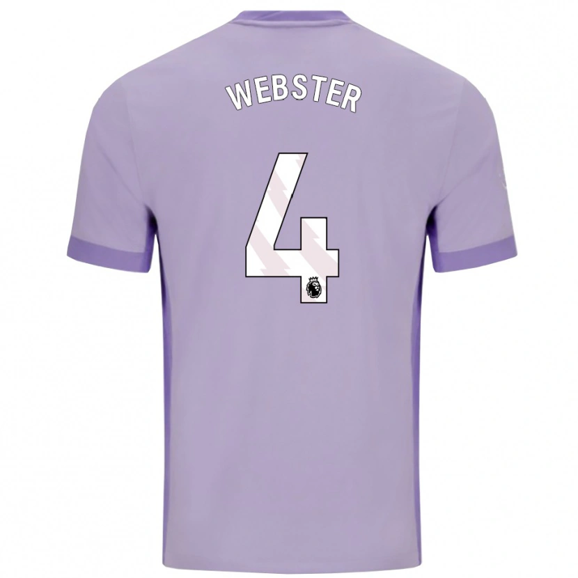 Danxen Dámské Adam Webster #4 Taro Fialová Bílá Daleko Hráčské Dresy 2025/26 Dres