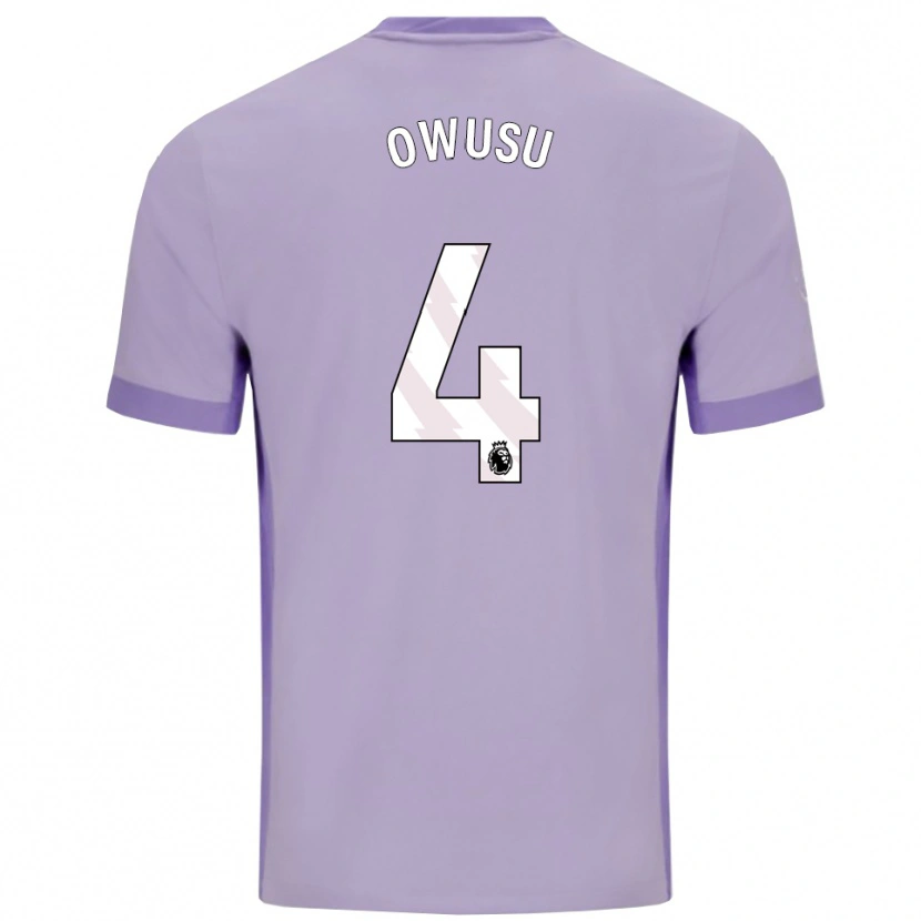 Danxen Dámské Yussif Owusu #4 Taro Fialová Bílá Daleko Hráčské Dresy 2025/26 Dres