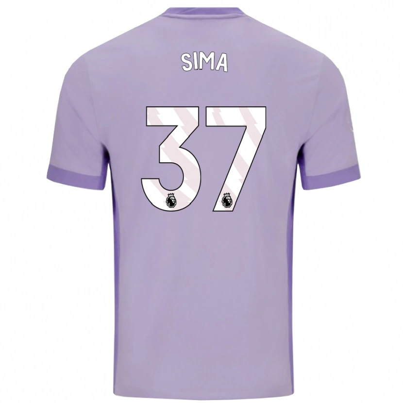 Danxen Dámské Abdallah Sima #37 Taro Fialová Bílá Daleko Hráčské Dresy 2025/26 Dres