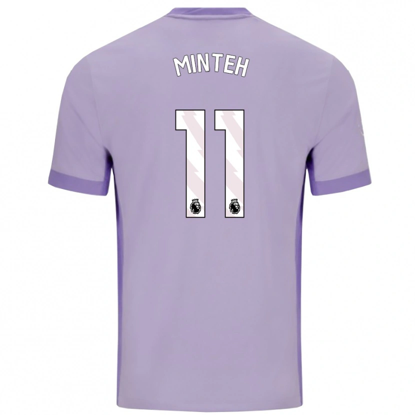 Danxen Dámské Yankuba Minteh #11 Taro Fialová Bílá Daleko Hráčské Dresy 2025/26 Dres